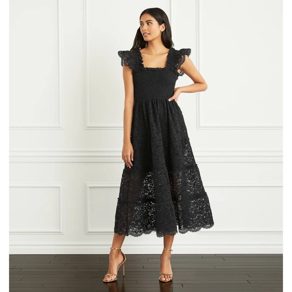 Hill House Lace Ellie Nap Dress Black size S small - Picture 6 of 6